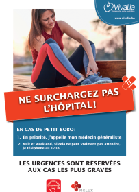 Campagne "Ne surchargez pas l'hôpital"