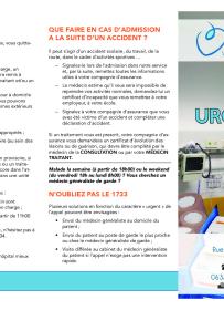 Brochure services des Urgences (Arlon)