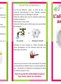 Brochure : "L'alimentation au biberon"