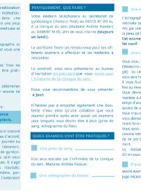 Brochure : "Itinéraire de la Clinique du sein"