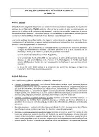 Politique de confidentialité - Patients