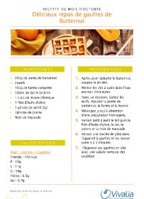 Recette - Gaufres au Butternut