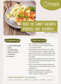 Noix de Saint-Jacques poêlées aux légumes