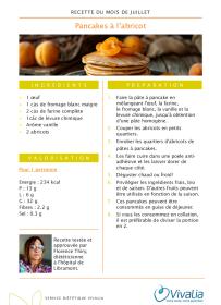 Recette du mois - Pancakes aux abricots