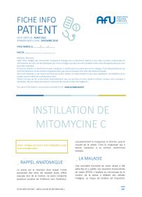Instillations Mitomycine C