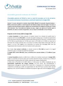 Communiqué de presse - Assemblée générale (novembre2024)