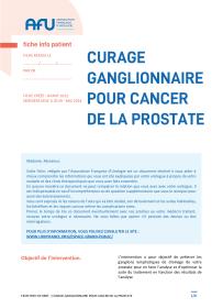 Curage ganglionnaire pour cancer de prostate