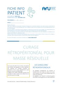 Curage ganglionnaire pour masse résiduelle