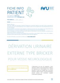 Dérivation non continente patient neuro
