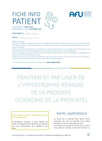Enucléation prostatique LASER