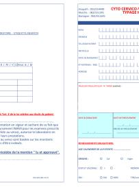 Formulaire de demande d'analyse de cytologie gynecologique