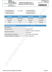 2200_PG-PREL-001-03 Manuel de prélèvement du laboratoire