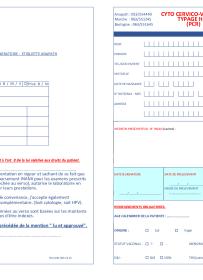 Formulaire de demande d'analyse de cytologie gynecologique