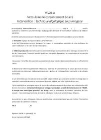 consentement éclairé technique algologique sous imagerie