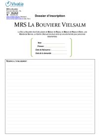 Dossier d'inscription MRS La Bouvière 2026