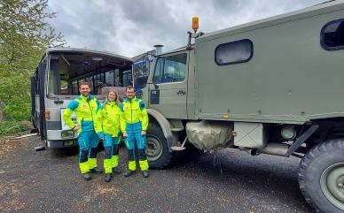 Equipe urgences Arlon entrainement catastrophe avril 2024