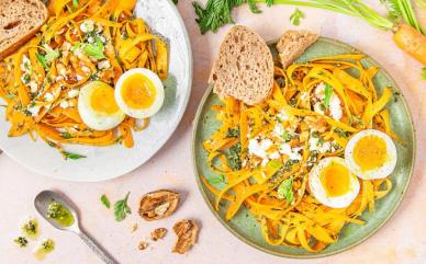 Illustration recette tagliatelle carottes
