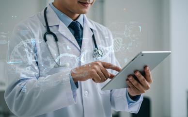 Illustration IA et patients (source : adobe stock)