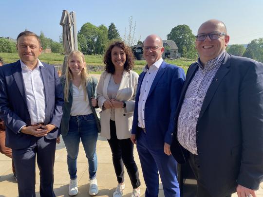 Visite de la Ministre wallonne de la Santé, Christie Morréale