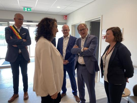 Visite de la Ministre wallonne de la Santé, Christie Morréale