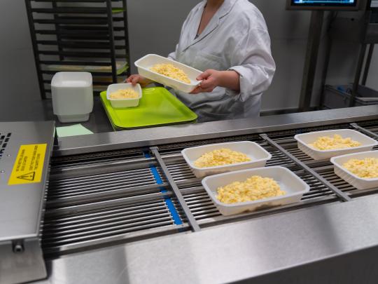 Cuisine centrale de Bertrix Vivalia - illustration conditionnement