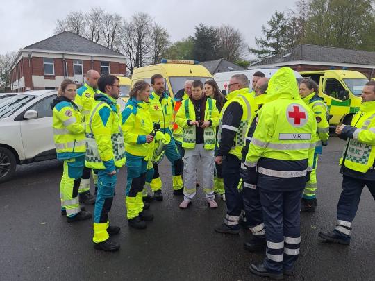 Equipe urgences Arlon entrainement catastrophe avril 2024