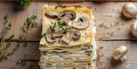 recette du mois - lasagne forestière (source : adobe stock)