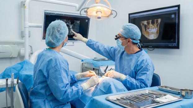 illustration technologie radio chirurgie orale (source : adobe stock)